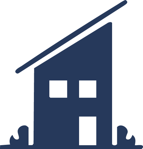 Icon of a house representing how NVC enriches personal and family life through: deep emotional connection, honest self-expression, compassionate listening, conflict resolution, mutual respect, healing past hurts, nurturing intimacy.